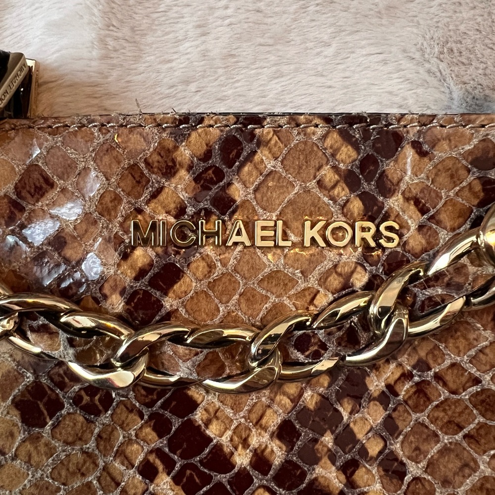 Michael Kors Harper Python Shoulder Bag - image 6